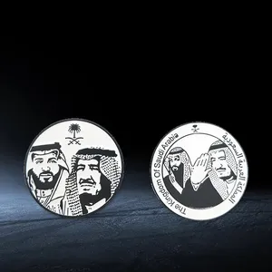 Nhà máy trực tiếp cứng mềm men tùy chỉnh Pin lưu niệm Kim Loại Logo saudi arabia UAE quốc gia ngày từ pin Lapel pins tùy chỉnh