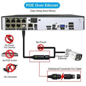 Caméra de sécurité intelligente 8MP Détection humaine/véhicule Alarme d'intrusion Alerte de loisir Système de caméra IP 8CH <span class=keywords><strong>H265</strong></span> Audio bidirectionnel Port RJ45 - Product Image 6