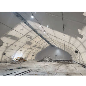 Tente de stockage moderne en PVC blanc, structure de charpente en acier, imperméable, préfabriquée, pour garage et entrepôt, très vendue - Product Image 6