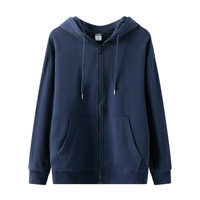 Sudadera con capucha y cremallera de felpa gruesa unisex, nueva colección otoño-invierno 2025, color liso, estilo casual holgado, diseño de araña, esencial.