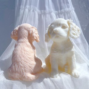 King <span class=keywords><strong>Charles</strong></span> chiot bougie moule animaux chiots cire de soja Silicone moule chien amant décor à la maison - Product Image 4