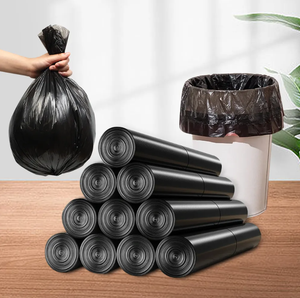 Custom Design Grande Forte À Prova de Vazamento Saco De Lixo Drawstring Bin Liners Trash Plastic Bags - Product Image 3