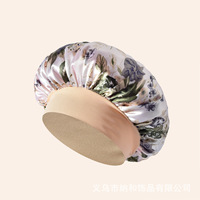 Bonnets en satin extra larges pour dormir, pour adultes, femmes noires, cheveux tressés, cheveux bouclés