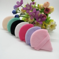 Houppettes à poudre triangulaires douces pour le visage, pour poudre libre, outils de maquillage en coton cosmétique