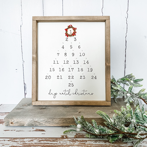 JUNJI <span class=keywords><strong>Giorni</strong></span> Fino A Quando Di Legno Di <span class=keywords><strong>Natale</strong></span> Feltro Avvento Calendario Conto Alla Rovescia Segno Di <span class=keywords><strong>Natale</strong></span> In Legno In Bianco Decor Accedi - Product Image 5