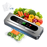 75kPa 50W 30cm 4L/min 2000mAh ecran tactile coupe-sac cuisine alimentaire machine sous vide soudeuse emballage alimentaire