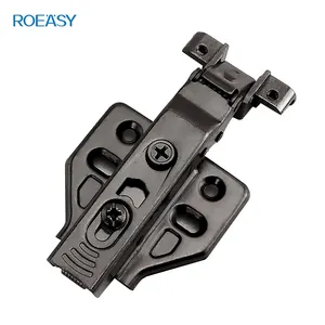 ROEASY Clip per cerniera a chiusura automatica su Mini armadio in metallo nichel nero cerniera a scomparsa porta con telaio in alluminio chiusura ammortizzata