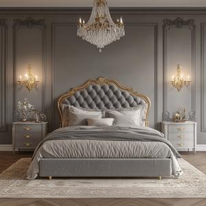 Juego de dormitorio de madera personalizado respetuoso con el medio ambiente moderno para uso en apartamentos y hoteles - Product Image 3