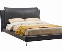Lit double King Size avec rangement Graslift, lit souple à vérin hydraulique, design moderne et minimaliste, cadre métallique, mobilier de maison