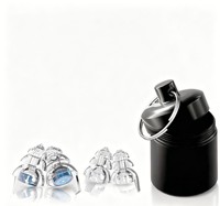 Bouchons d'oreilles haute fidélité en silicone liquide souple, anti-bruit, 2 pièces, pour concerts, protection auditive contre les bruits forts, avec boîte en alliage d'aluminium