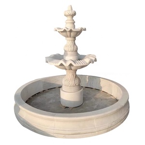 Grande <span class=keywords><strong>fontaine</strong></span> en marbre blanc sculpté à la main avec statue <span class=keywords><strong>de</strong></span> garçon islamique faisant pipi, design moderne, <span class=keywords><strong>fontaine</strong></span> à eau en pierre naturelle avec dauphin - Product Image 6