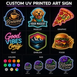 Signalétique LED personnalisée imprimée UV en gros pour restaurants, bars, cafés, hôtels et présentoirs de magasins - Product Image 6