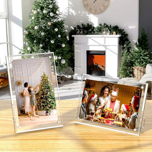 Factory Wholesale Custom Clear Double Sided Acrylic Photo <b>Frame</b> Magnetic <b>Floating</b> <b>Picture</b> <b>Frame</b> Tabletop Home Decor Wedding Gift - Product Image 6