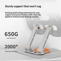 Support de tablette tout en métal, rotation à 360 degrés, pliable, portable, rehausse le bureau, meilleure dissipation de chaleur, support de tablette