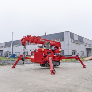 Mini Grúa Araña Telescópica, Altura de Elevación de 6.8 Metros, Elevador de Construcción Móvil Compacto para - Product Image 4