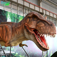 Modèle de tête de dinosaure T-Rex animatronique de grande taille Gecai Animatronic Dinosaur Factory pour projet d'aire de spectacle