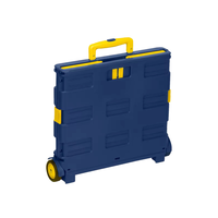 Chariot de courses pliable en plastique personnalisable avec 2 roues, chariot de supermarché, chariot de rangement pour légumes et aliments