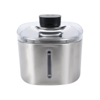 Distributeur d'eau intelligent pour animaux de compagnie en acier inoxydable, haute qualité, faible bruit, système de circulation automatique, alerte de manque d'eau, pour chats