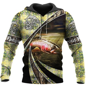 100% Cotton Full Zipper Christmas Sweater <strong>Jumper</strong> Custom Cheap Moq 1 Unisex Double Lined <strong>Fishing</strong> Hoodies - Product Image 6