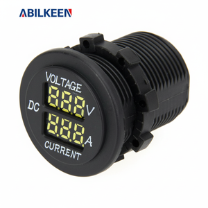 Voltímetro Digital Dual Abilkeen de 120V CC con Pantalla LED, Probador de Voltaje y Corriente para Baterías de Automóvil - Product Image 1