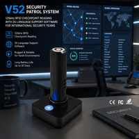 Dispositif de patrouille V52 RFID 125KHz, baguette de patrouille pour inspection de véhicules de nuit et synchronisation cloud Wi-Fi pour stations sans personnel