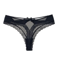 Großhandel weiblich Hot Sale Transparent Sexy Frauen Dessous G String Spitze Unterwäsche T-Back Tanga Sheer Höschen