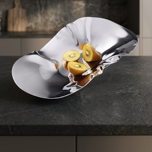 Polished Metal <b>Serving</b> <b>Tray</b> Solid Finish Elegant Design Dishwasher Safe Residential Use Food Contact Safe - Product Image 4