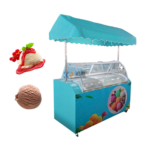 Chariot de vente ambulante de crème glacée et de jus de fruits avec congélateur, tricycle, chariot à roues, modèle 2025 - Product Image 5