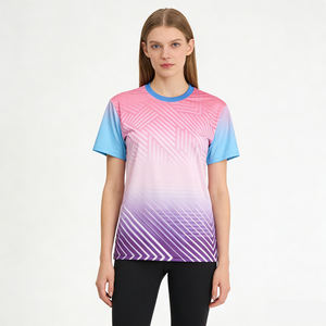 Camiseta Deportiva de Alto Rendimiento, Multicolor, con Logotipo Personalizado, Ligera, Transpirable, de Secado Rápido, para Entrenamiento en el Gimnasio, Absorbe la Humedad - Product Image 3