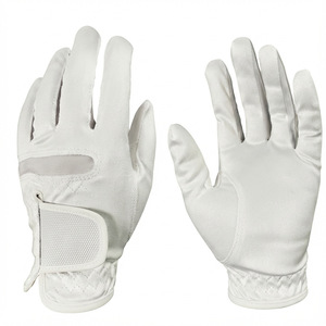 Guantes de golf para mano izquierda, de gamuza, transpirables, unisex, para entrenamiento y competición, blancos 23 24 25 26 - Product Image 3