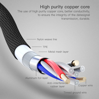 Kabel Data USB C Tipe-C Berkualitas Tinggi Double Elbow 3A Pengisian Cepat Kabel Data 90 Derajat
