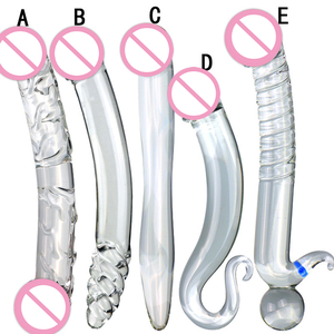 Dildo de Vidrio Transparente de Tamaño Pequeño, Estimulador de Autoestimulación Femenina - Product Image 1