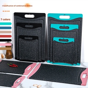 3 Pieces Easy-Grip Handles Chopping Board Extra Large Cutting Board Set <b>Plastic</b> Cutting Board for Kitchen - Product Image 5