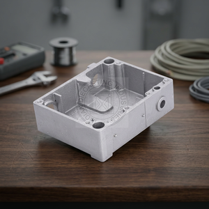 Boîtier de jonction en aluminium moulé sous pression, rectangulaire, avec revêtement en poudre - Product Image 2