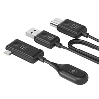 50m inalámbrico USB C transmisor HD MI receptor miracast dongle compatible con computadora portátil teléfono móvil PC TV Video 1080P