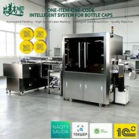 Machine de marquage laser UV haute vitesse avec collecte intelligente des données et rejet des produits défectueux pour la codification des bouchons de bouteilles