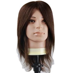 หัวหุ่นฝึกย้อมสีผมจริงสำหรับผู้ชายพร้อมผมสีบลอนด์ - Product Image 5