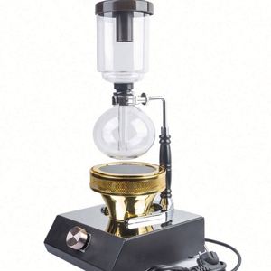 Cafetera Profesional Moderna para Café Frío, Cafetera de Sifón de Vidrio para Mesa con Quemador de Alcohol, Cafetera al Vacío - Product Image 1