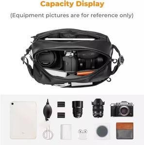 Bolsa de Transporte para Cámara, Impermeable, para Fotografía en Exteriores, Bolsa de Hombro para Cámara DSLR, Gran Capacidad, Riñonera Profesional para Fotografía - Product Image 1