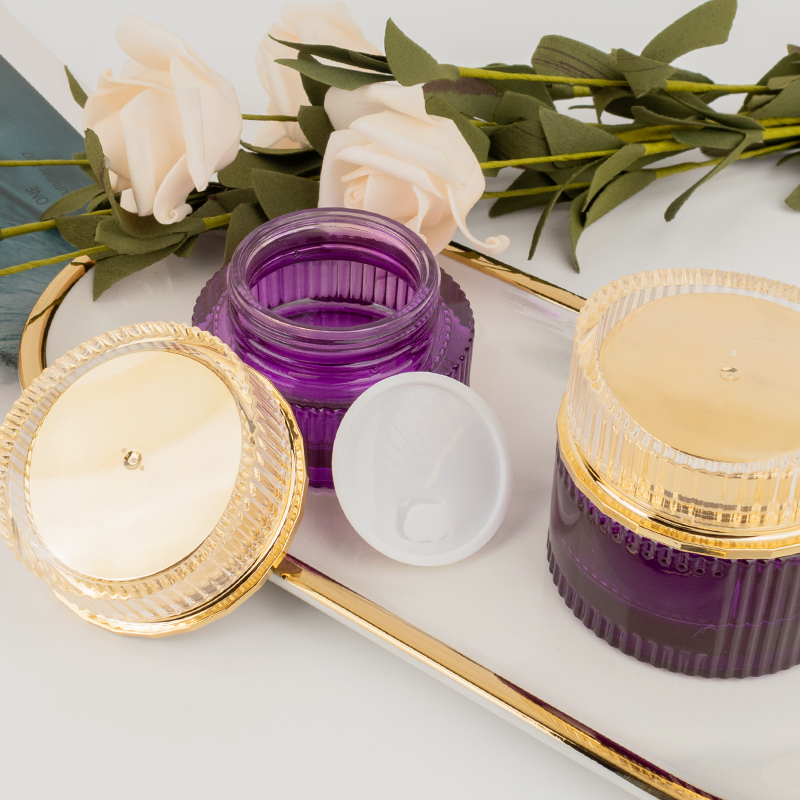 100 Stück Lila Make-up Behälter 20 Ml + 10 Spatel | Leere Cremetiegel Aus Acryl | Für Kosmetik, Proben & Reise