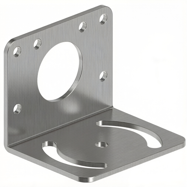 Genuine SMB30MM Mounting Bracket for 30mm Sensors 12-Ga SS Curved Slot M6 Clearance Corrosion-Resistant Durable