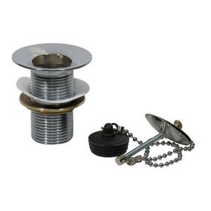 Sifone di scarico a pavimento STP 1 1/4 Lux per lavelli di cucina e bagno, in zinco, senza dado, per uso come scarico di scarico - Product Image 1