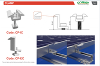 Prix de gros Support de montage de panneau solaire Rail court Mini rail en aluminium anodisé pour toit en tôle