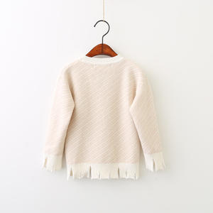 Shopping en ligne Mode enfantine Coréenne Motif tricoté Fait main Pulls à ourlet incurvé - Product Image 3