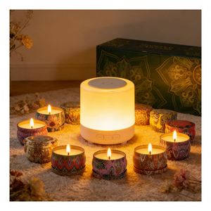 Nordic <b>Candle</b> Jar Aluminum Can With White Lid Luxury Box for Custom Soy Wax Aromatic Home Decor Brand Display <b>Set</b> - Product Image 6