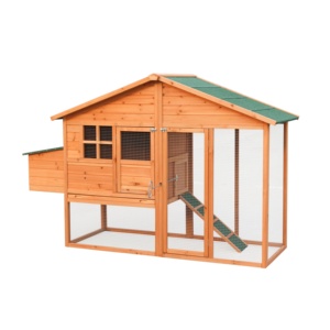 Poulailler de poulet en bois pour extérieur, grande taille, avec course en plein air <span class=keywords><strong>et</strong></span> collection d'œufs, boîte de nid pour volaille ou <span class=keywords><strong>lapin</strong></span> - Product Image 1