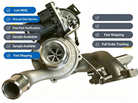 Nuevo Conjunto de Turbocompresor para Motor Hyundai Kia G4FJ 1.6T Tucson Veloster Forte Soul Reemplazo Directo Completo OE 28231-2B760