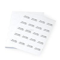 Stiker A4 Die Cut stiker bulat Label stiker Barcode Label 8.5x11 inci Label A4 untuk printer laser & printer inkjet