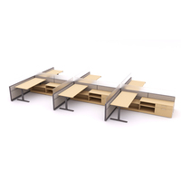 Écran de bureau modulaire en aluminium, cloison de poste de travail, séparateur écologique