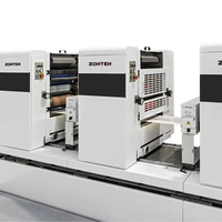 Usine Offre Spéciale ZTJ-330 machine d'impression offset intermittente 4 couleurs pour rouleau d'étiquettes